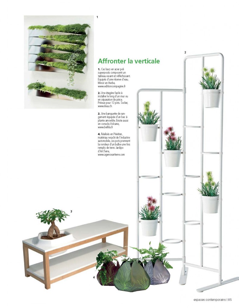 ESPACES contemporains miroir en herbe