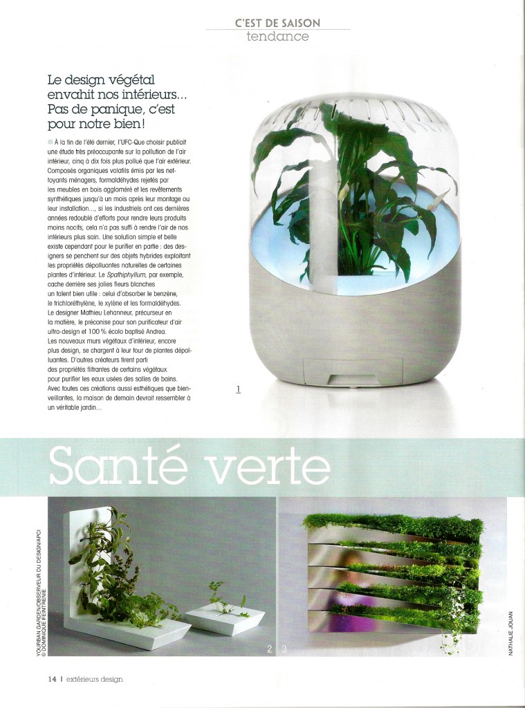 MIROIR EN HERBE exterieur design